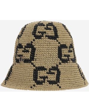 Gucci Gg Bucket Hat Viscose - Green