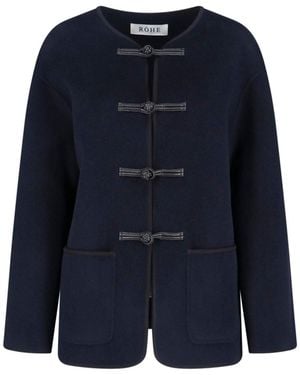 Rohe Mandarin Jacket - Blue