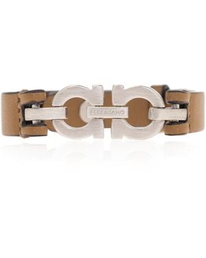 Ferragamo Leather Bracelet - Brown