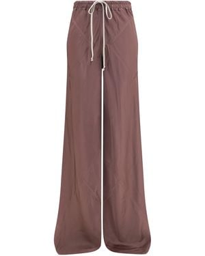 Rick Owens Silk Trousers - Brown