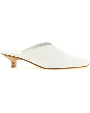 Vicini Lavenue Sabots Calfskin Leather (Bos Taurus) Court Shoes - White