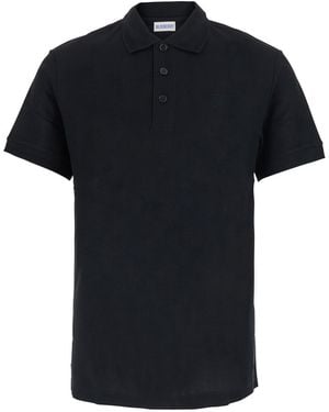 Burberry Polo Shirt Eddie Cotton T-Shirts - Black