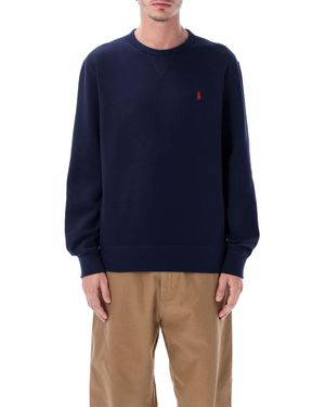 Polo Ralph Lauren Cotton-Blend Crewneck Sweatshirt - Blue