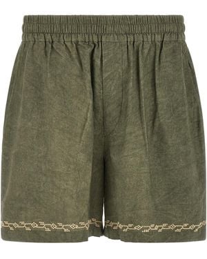 Isabel Marant 'Zilan' Bermuda Shorts - Green