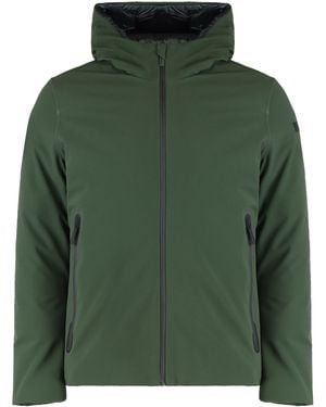 Rrd Technical Fabric Jacket With Hood - Green