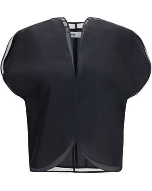 KHAITE Briar Silk Organza Top - Blue