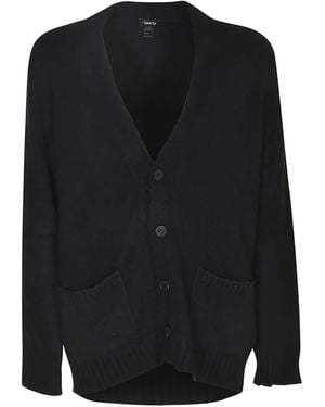 Avant Toi V-Neck 3-Buttoned Cardigan - Black