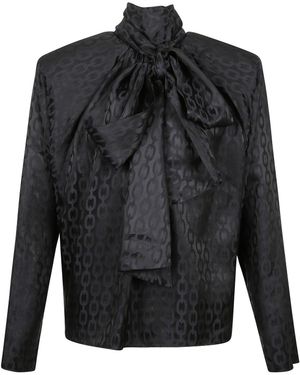 Anine Bing Rachel High Neck Blouse - Black