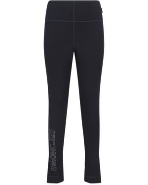 Moncler Pants Elastane - Blue