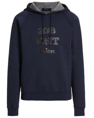 knt kiton Blue Elastane Sweatshirt