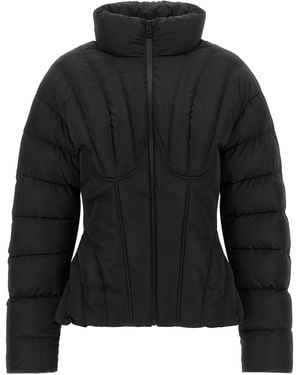 Elisabetta Franchi Bustier Quilted Down Jacket - Black