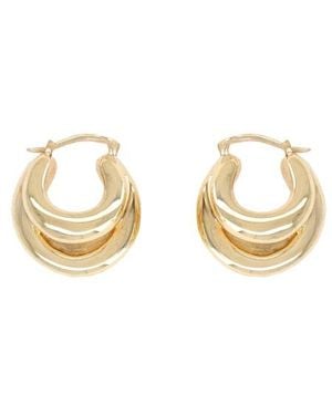 Panconesi Earrings Blow Up Huggies Copper - White