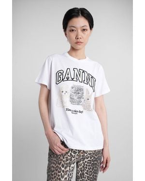 Ganni T-Shirt - White