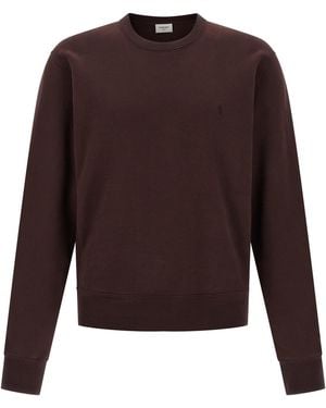 Saint Laurent Cassandre Sweatshirt - Brown