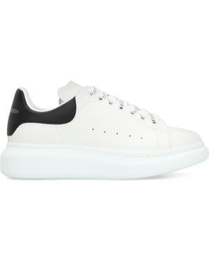 McQ Alexander Mcqueen Leather Chunky Sneakers Calf Sneakers - White