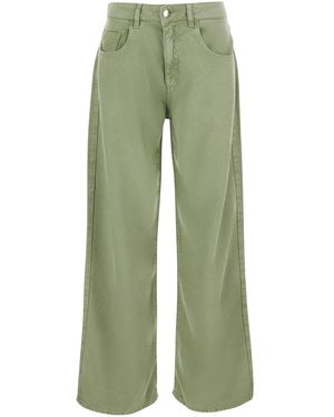 ICON DENIM Jeans Beapt2036Cac With Five Pockets And Bleach Finish Denim For - Green