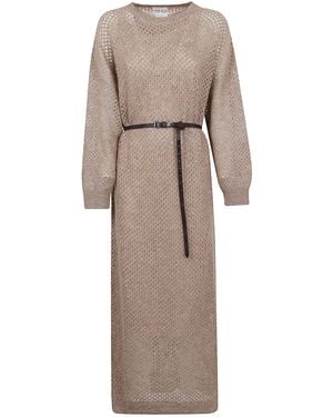 Brunello Cucinelli Dress - Natural