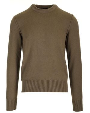 Dolce & Gabbana Virgin Wool Crewneck Knit Jumper - Green