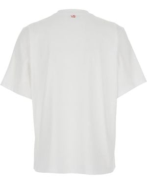 Victoria Beckham T-Shirt With Slogan Lettering On The Front - White