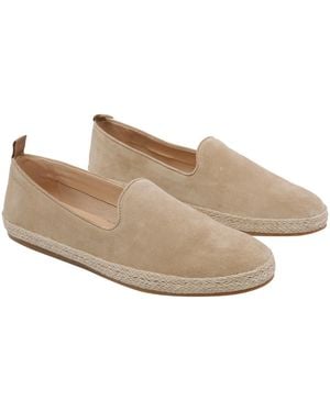 Stuart Weitzman Flat Shoes Suede Leather/Rubber Sol - Brown