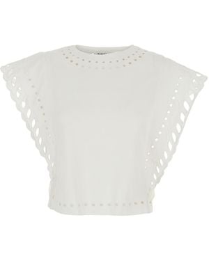 Isabel Marant Classic Round Neck T-Shirt With Lightweight Fabric - White