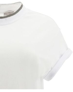 Brunello Cucinelli Cotton T-Shirt General T-Shirts & Jerseys - White