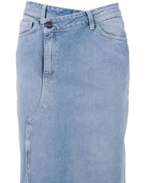 Dondup Skirt Cotton - Blue