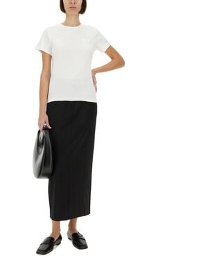 Helmut Lang Helmut Lang Logo-Print Cotton T-Shirt - White