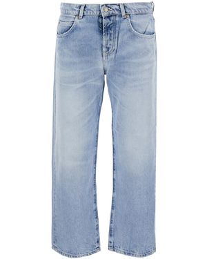 Roy Rogers Jeans New Oskar Old Glory With High Waist And Pockets - Blue