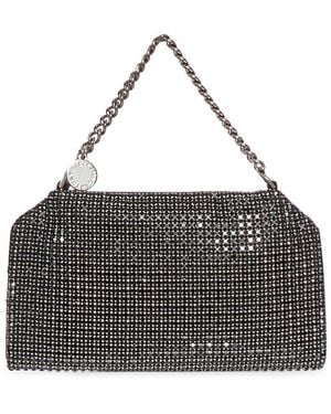 Stella McCartney Falabella Embellished Mesh Shoulder Bag - Grey