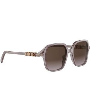Dior Treasure S1I 84F2 Trasparente Acetate Occhiali Da Sole - Brown