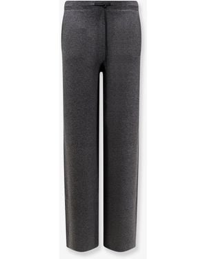 Hevò Viscose Blend Pants - Gray