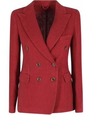 Kiltie Giacca Lauren Lino Fodera: Cotone Blazer - Red