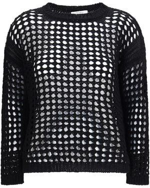 Max Mara Open-Knit Jumper - Black