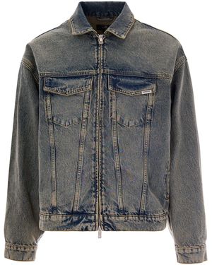Represent Denim Shirt Collar Jacket - Grey