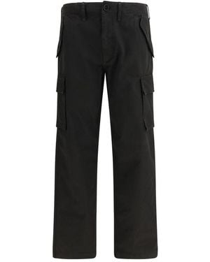 Burberry Cotton Cargo Pants - Black