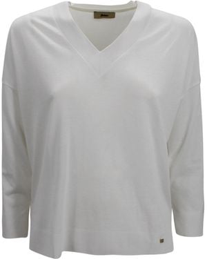Herno V-Neck Top - Gray