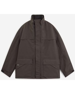 GR10K Wr Triple Zipped Jacket - Brown