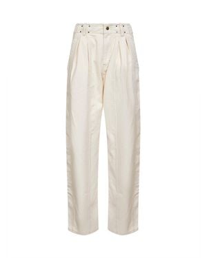 Isabel Marant Ecru Denim Ireme Workwear Pants - White