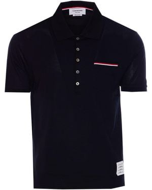 Thom Browne Pocket Polo - Blue