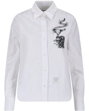 Thom Browne Shirt Hector Trophy - White