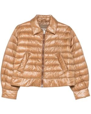 Herno Nylon Short Down Jacket - Natural