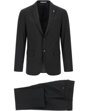 Pal Zileri Lord Dress Wool Suits - Black