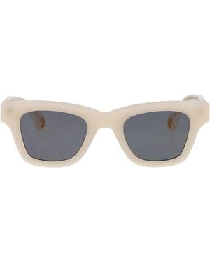 Jacquemus Les Lunettes Baci Nwbeige Acetate Sunglasses - Grey