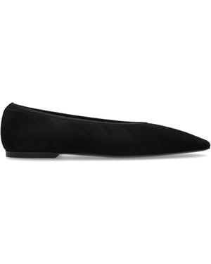 TOTEME Toteme Velvet Ballerinas - Black