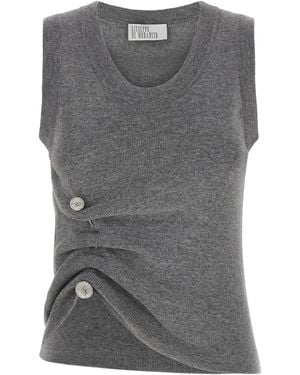GIUSEPPE DI MORABITO Virgin Wool Sleeveles Jumper Clothing - Grey