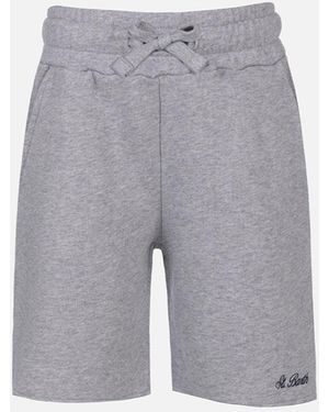 MC2 Saint Barth Boy Cotton Fleece Bermuda Shorts Randle Jr Pant - Grey