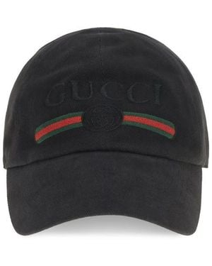 Gucci Cotton Cap (Baseball Hat) - Black
