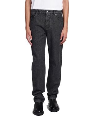 Bally Logo-Patch Straight-Leg Jeans - Black