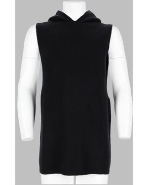 Rick Owens Sleeveless Cashmere Knit Top - Black